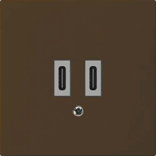 Prise de charge USB Hager kallysto C-C 20W 5V 60×60mm brun