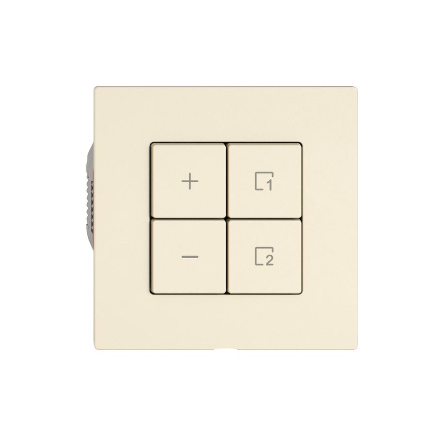 Station secondaire variateur EDIZIO.liv Wiser SNAPFIX® 1 scène 4 touches cr