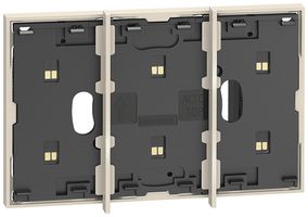 Cadre BUS Living Now MyHOME 3 modules montage sur prise 2 modules sand