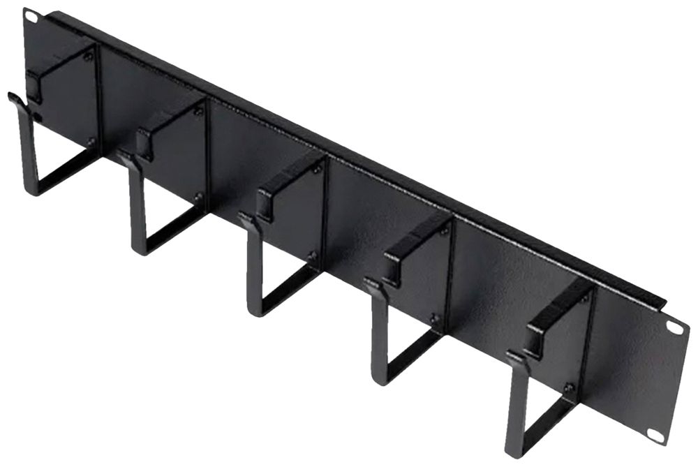 Étrier guide-câbles ROLINE 80×480×85mm métal 2UH noir