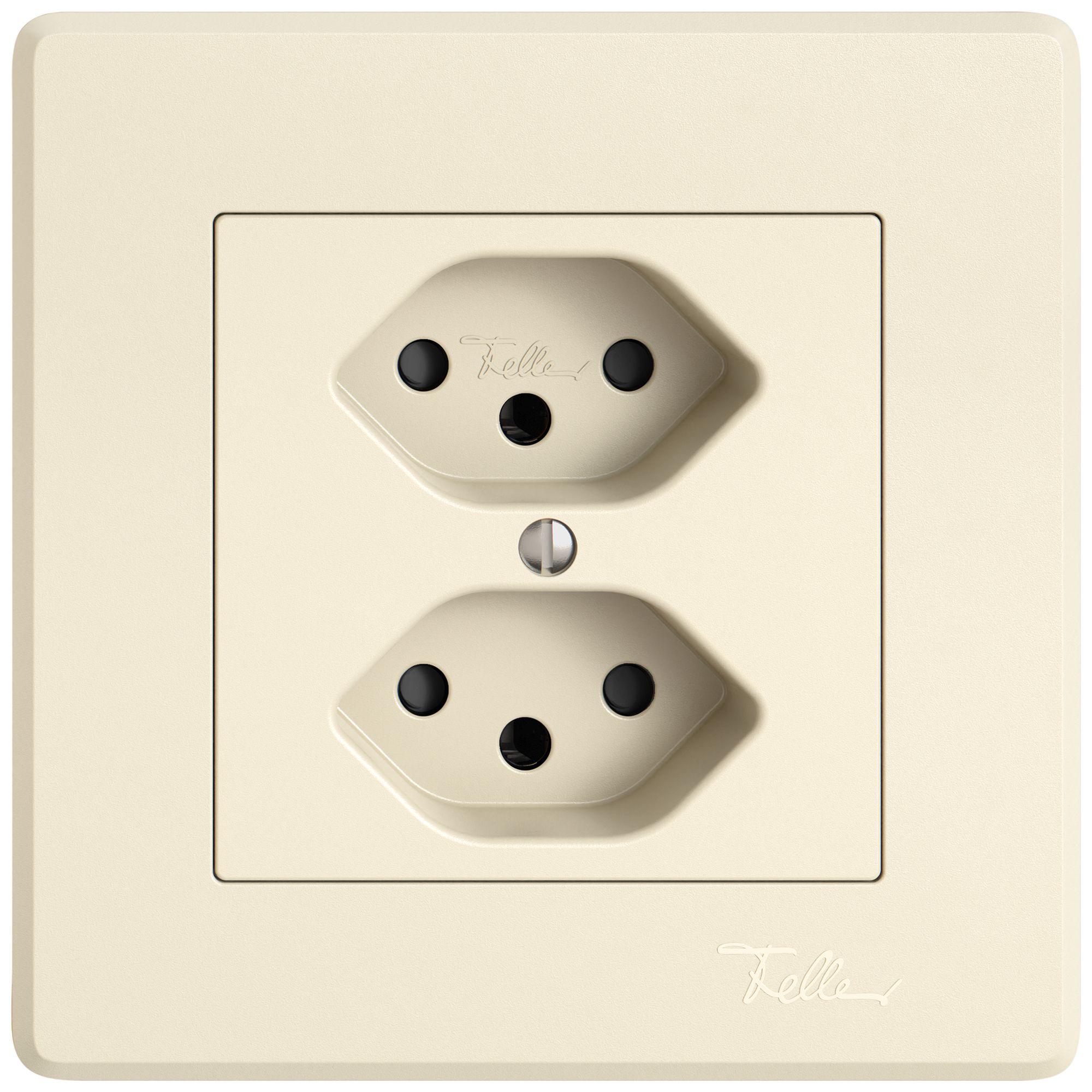 Prise ENC EDIZIO.liv SNAPFIX® 2×T13 avec shutter cr