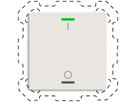 EB-Taster KNX RGBW MDT BE-TAL600111.B1 1T/2B weiss matt "I/O"