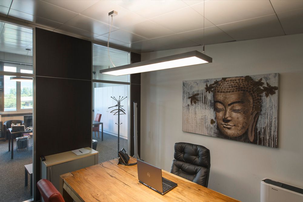 LED-Pendelleuchte SLV WORKLIGHT PRO 120 50W 6100lm 4000K DALI grau