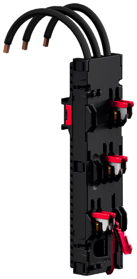 Adattatore sbarra collettrice RiLineX RX 9360.740 1×guida portante 3P 45A 4pz