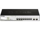 Switch D-Link DGS-1210-10P/E, 10-port smart managed Layer2/3 Gigabit PoE+