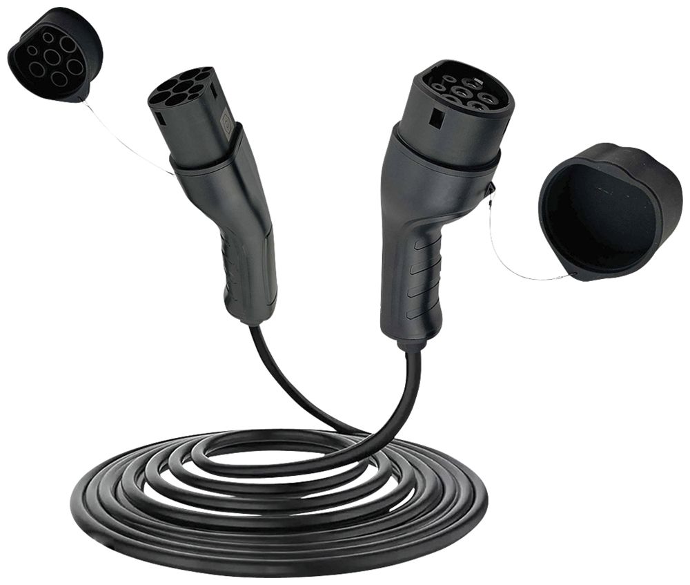 Ladekabel E-Mobility ROLINE Mode 3 T2/T2 11kW 16A 3L schwarz 5m