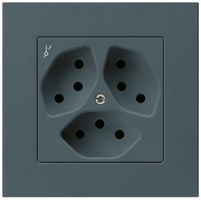Prise ENC kallysto.pro 3×T13/1S anthracite