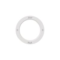 Kennscheibe NEVO, f.Drehschalter, 0-Jour-0-Nuit, weiss