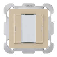 Poussoir ENC kallysto B KNX 2× LED RGB s/e-link beige
