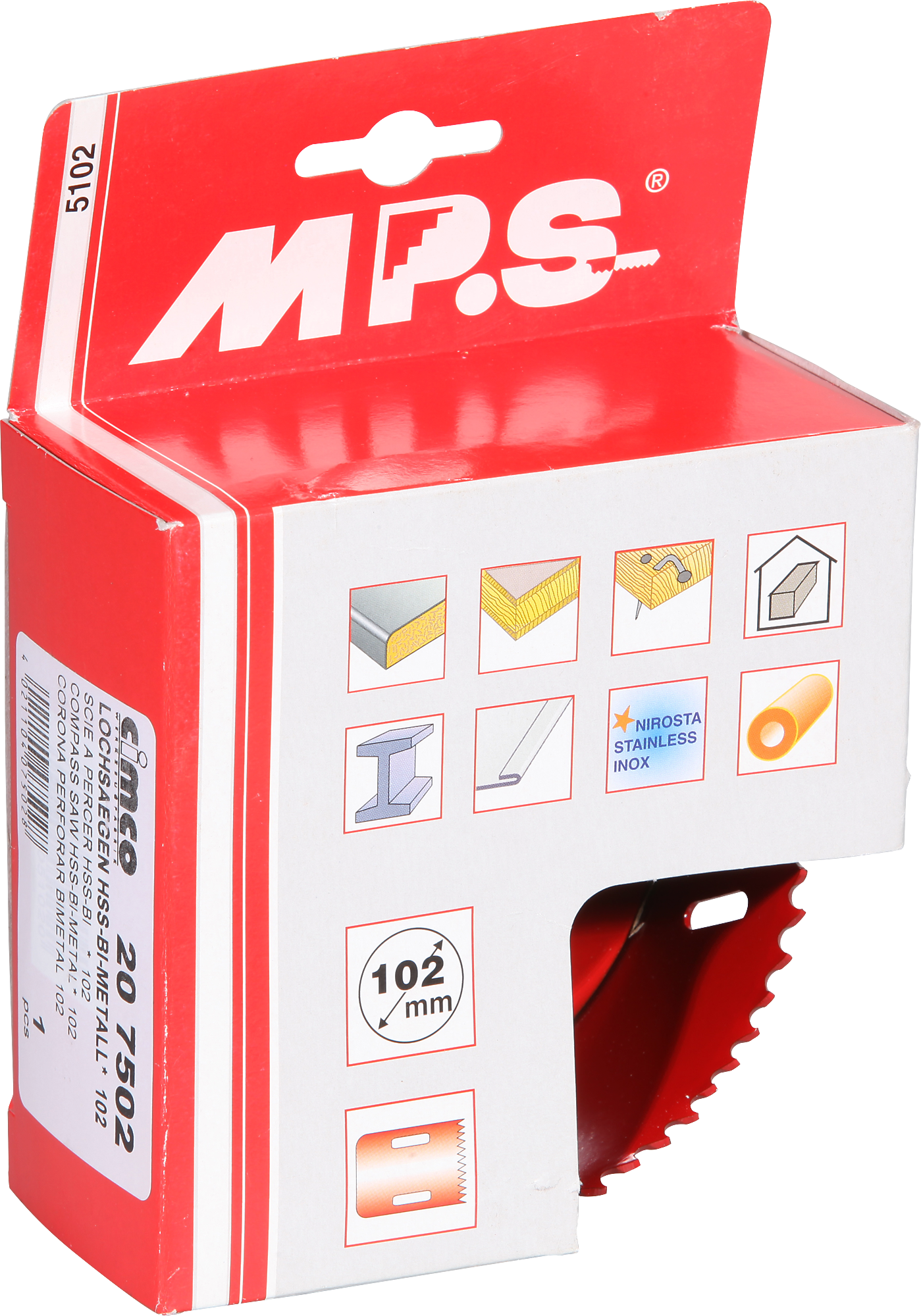 Scie-cloche HSS 102mm