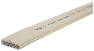 Flachkabel Woertz Power 5×2.5 mm² PVC weiss Eca