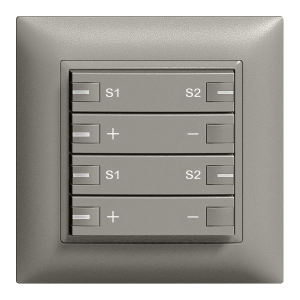 Variateur ENC ZEP 2c/4t stat c/sec. scène LED EDIZIOdue gris foncé