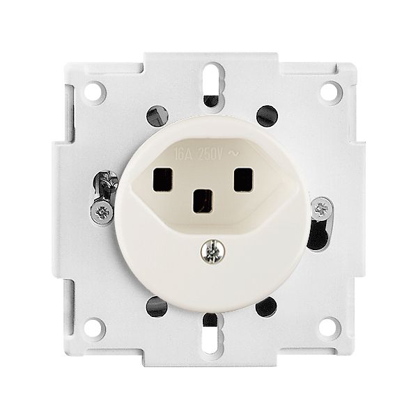 Prise INC FH T23 16A blanc, bornes à vis