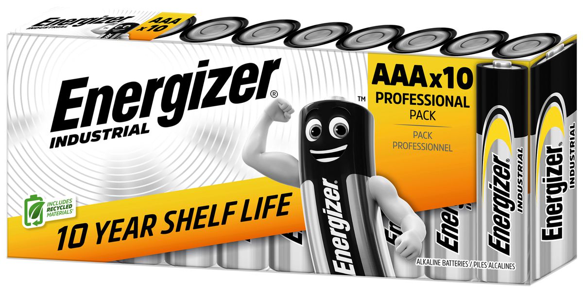 Batterie Alkali Energizer Industrial LR03 1.5V 10 Stück