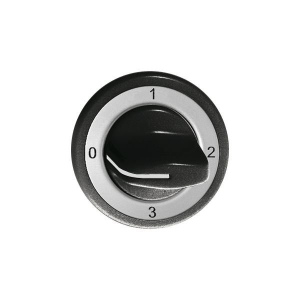 Kit frontale Feller 0-1-2-3 nero per interr.rotativo