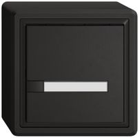 Poussoir universel AP EDIZIO.liv UNI SNAPFIX® 12…48V s.LED 1× comm.1T étiqu.no