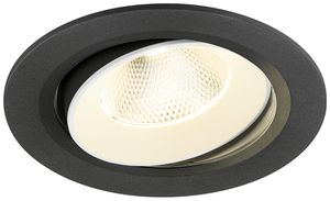 Downlight LED SLV NUMINOS MOVE L 17W 2700lm 4000K NB DALI Ø160×93mm no/bc