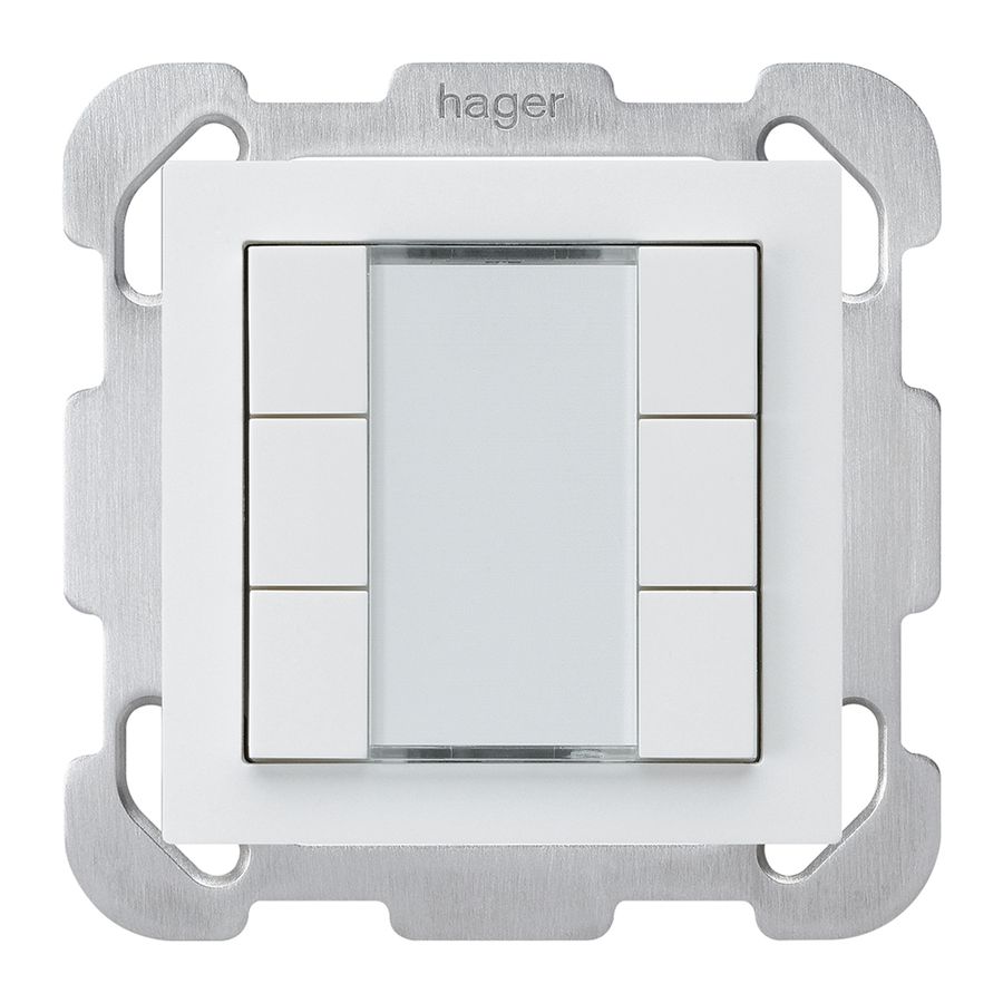 Tasto INC kallysto B KNX 6× s/e-link bianco