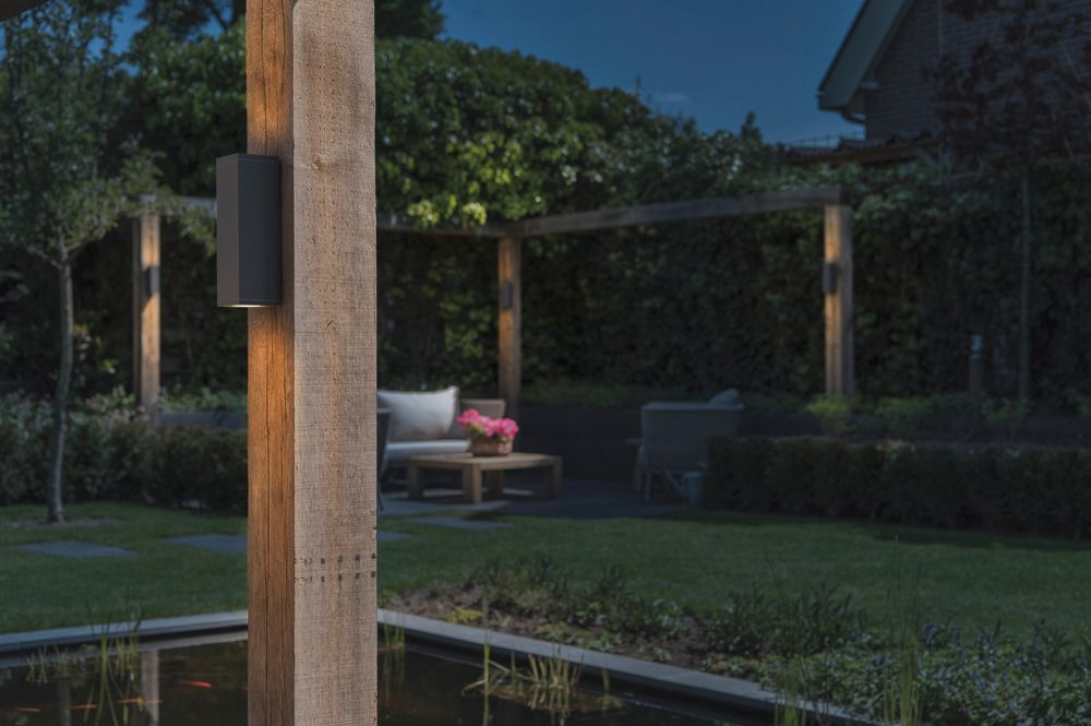 Wandleuchte SLV THEO UP/DOWN OUT, 2×GU10 35W IP44 anthrazit