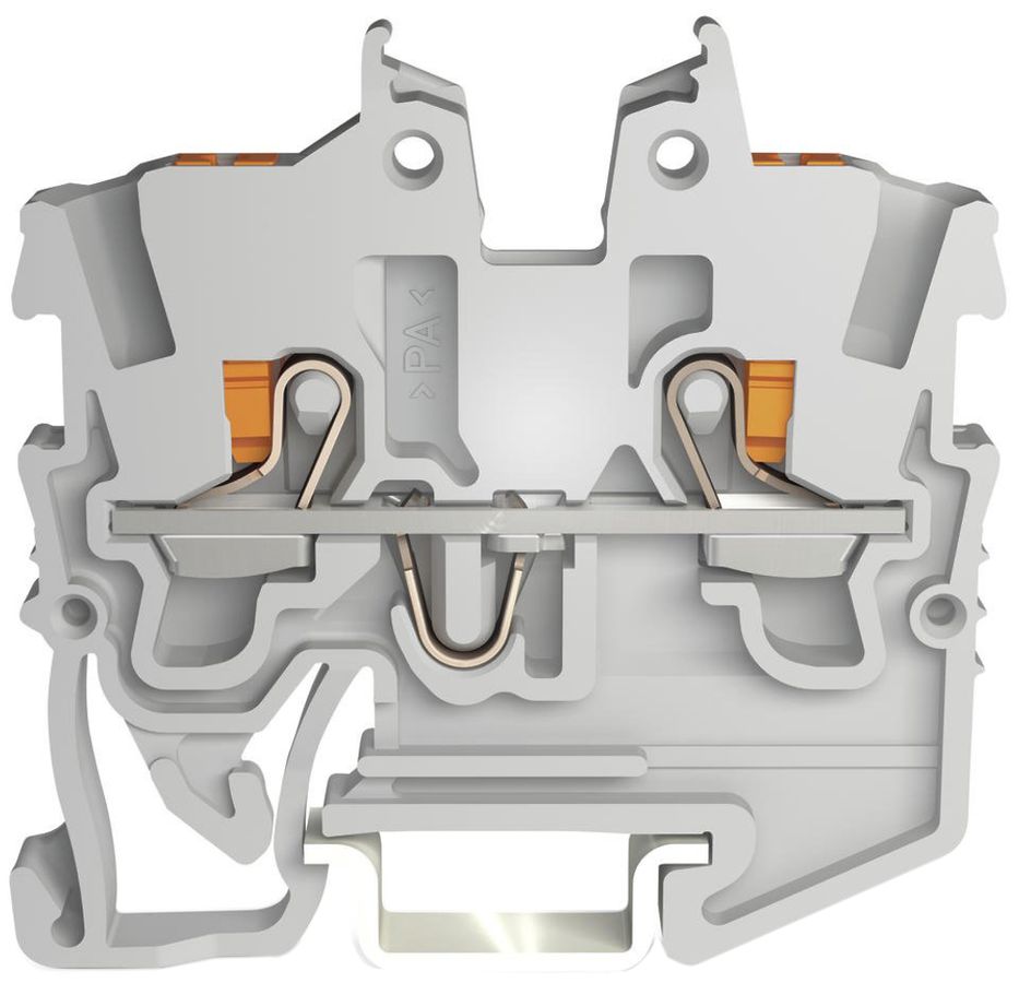 Borne de passage WAGO TopJob-S 2250 1mm² 2L 13.5A 500V TH15 gris