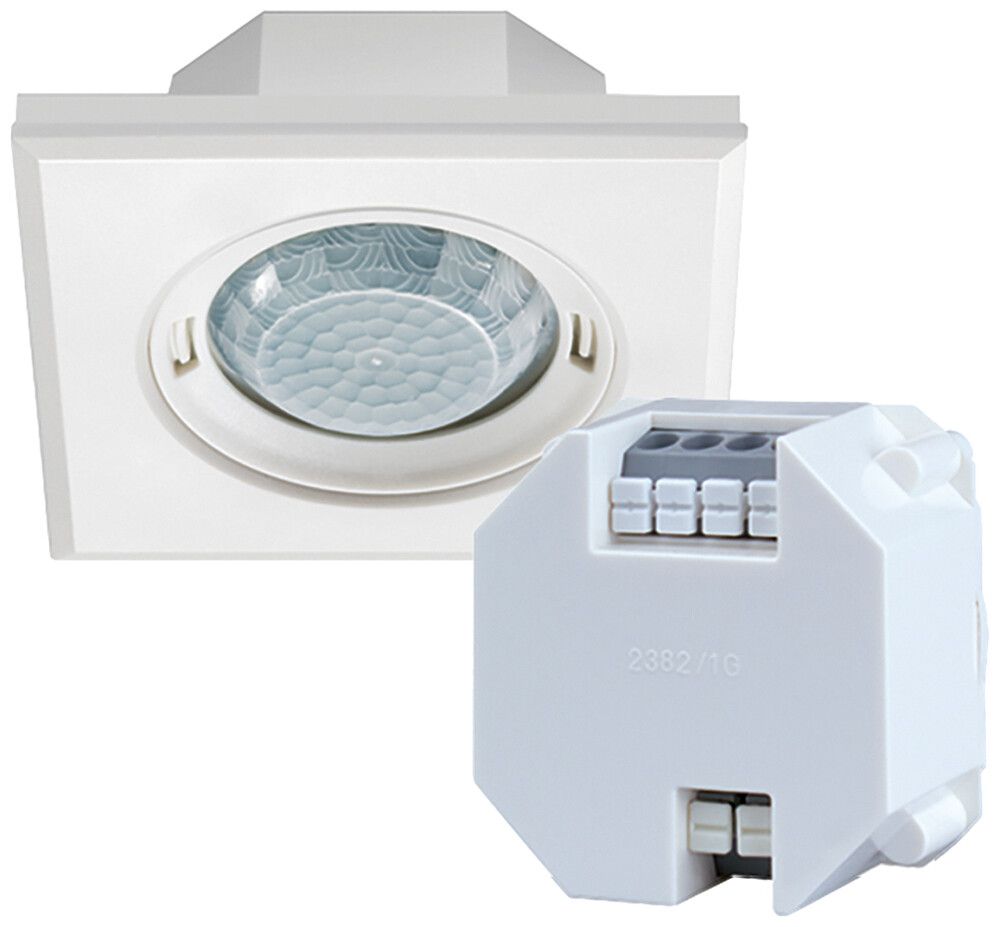 Détecteur de présence ENC ESYLUX PD-FLAT-S 360i/8 SW DALI, blanc