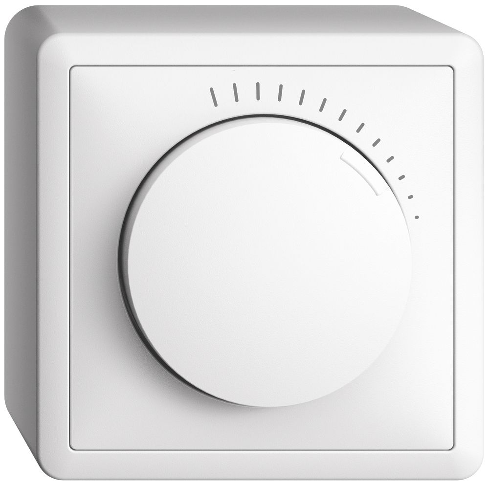 Régulateur de vitesse AP EDUE 230VAC, 1 phase, 20…400VA, 74×74mm, blanc