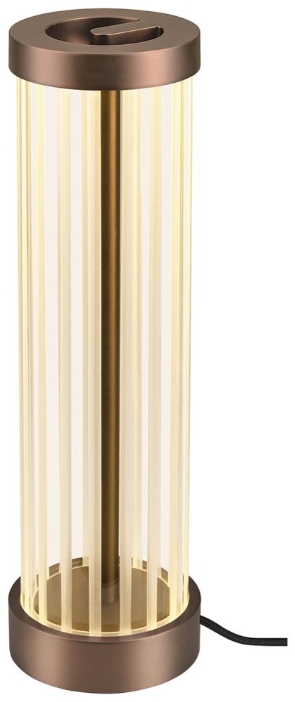 Lampada da tavolo LED SLV QUIMERA 4.3W 110lm 927/930 interruttore Ø80×277mm rame