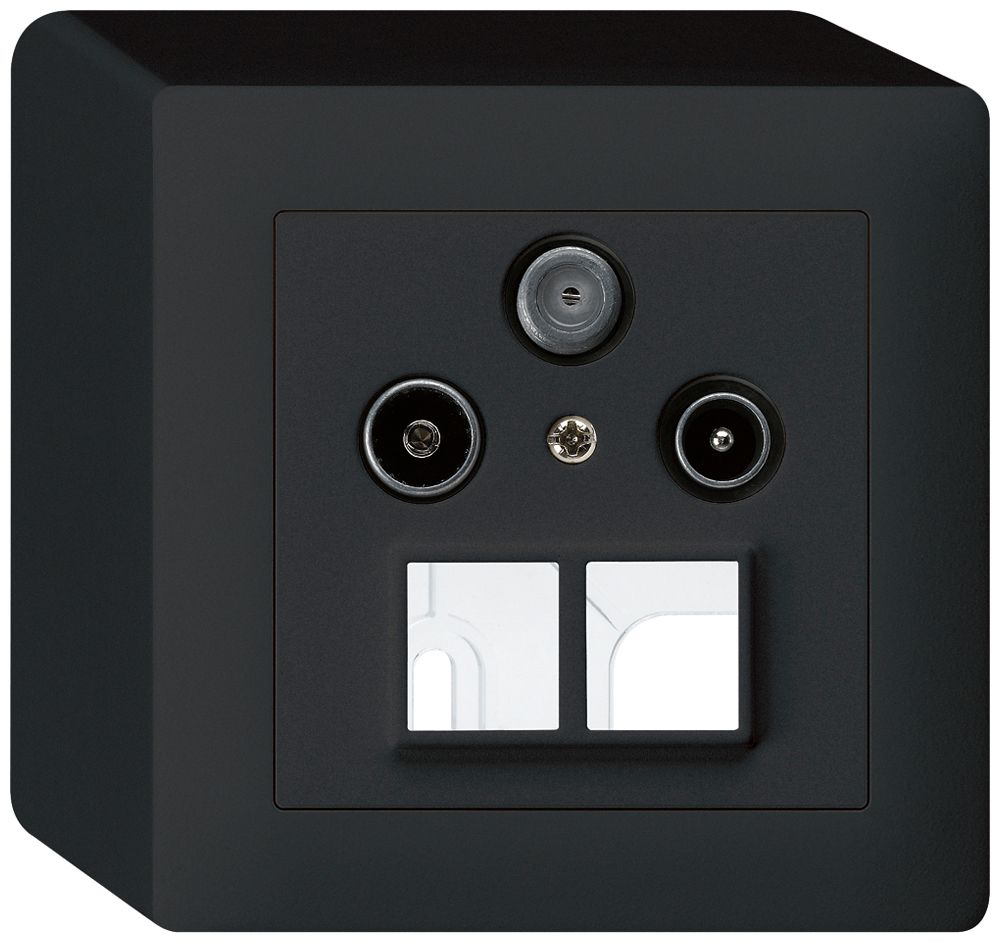 Prise d'antenne AP R/TV/SAT HMS kallysto noir