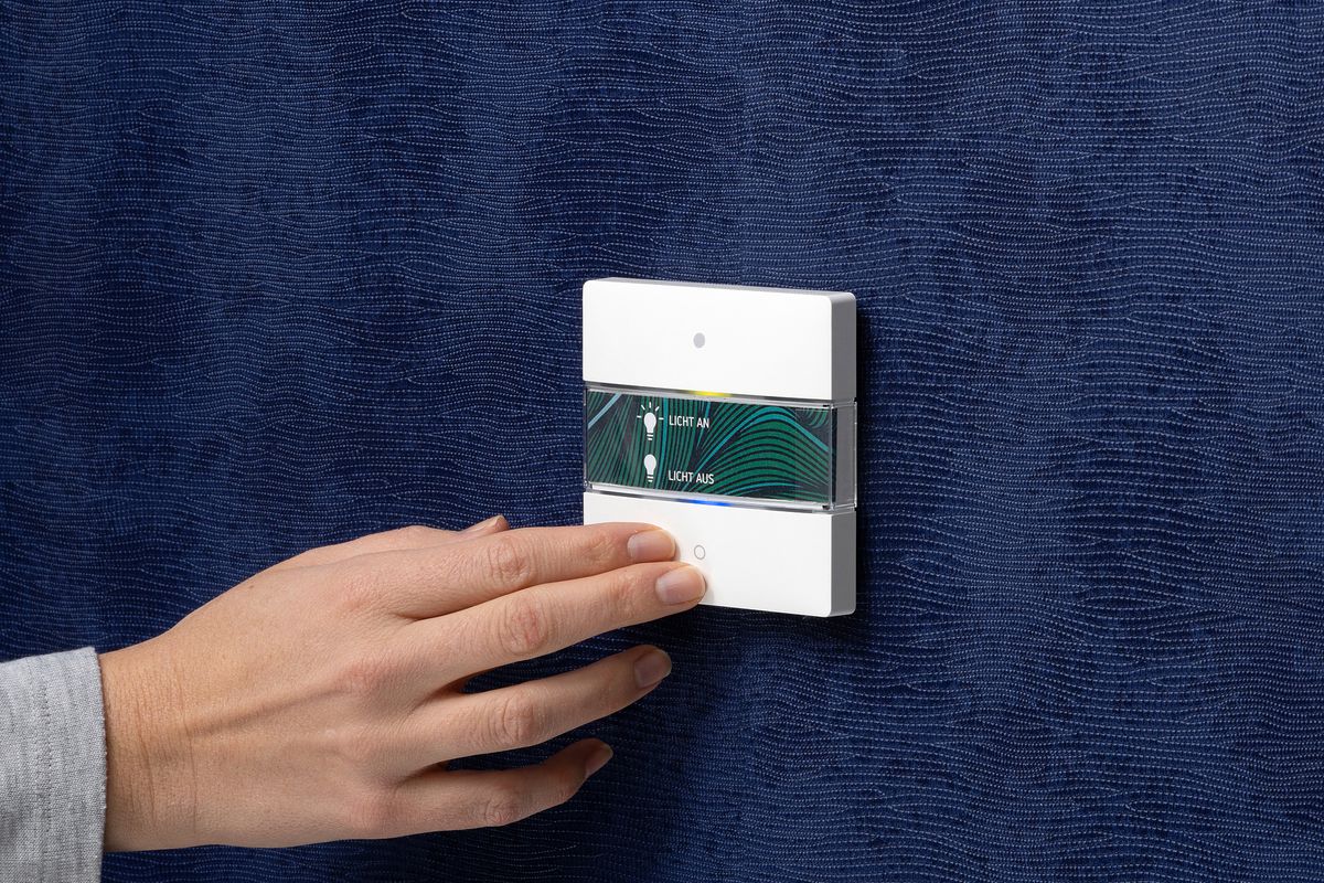 UP-Tastsensor Theben LUXORliving iON2, 2-fach, mit Temperatursensor