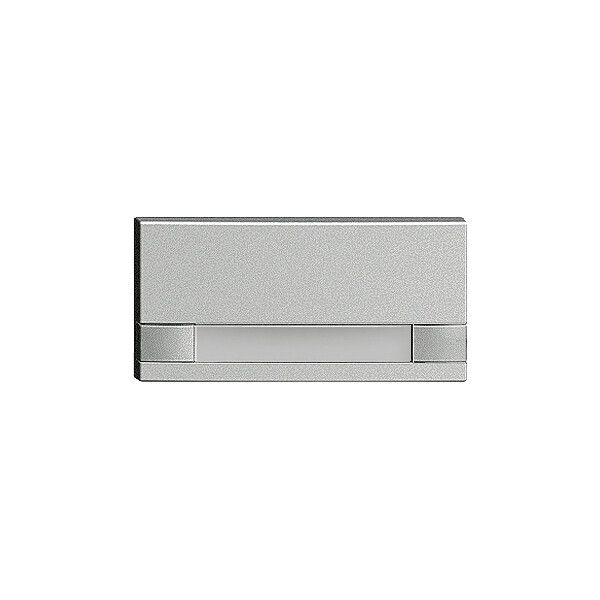 Tasto 1/2 KNX/elettronico senza LED+cart. EDIZIOdue comando 2×silver