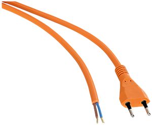 Anschlusskabel Helukabel PUR 10A 230V 2×1.5mm² Typ 11/Aderendhülse 10m orange