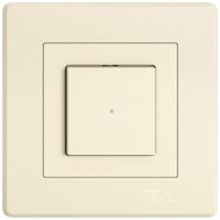 UP-Montageset EDIZIO.liv SNAPFIX® f.Schalter&Taster m.1 Knopf m.Frontlinse cr