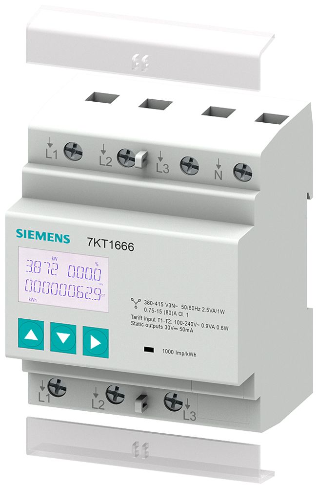 Appar.di misura Siemens SENTRON 3L Mod.RTU/ASCII+MID, L-L 400V, L-N 230V, 80A