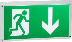 Piktogramm-Scheibe ESYLUX SLD, einseitig unten