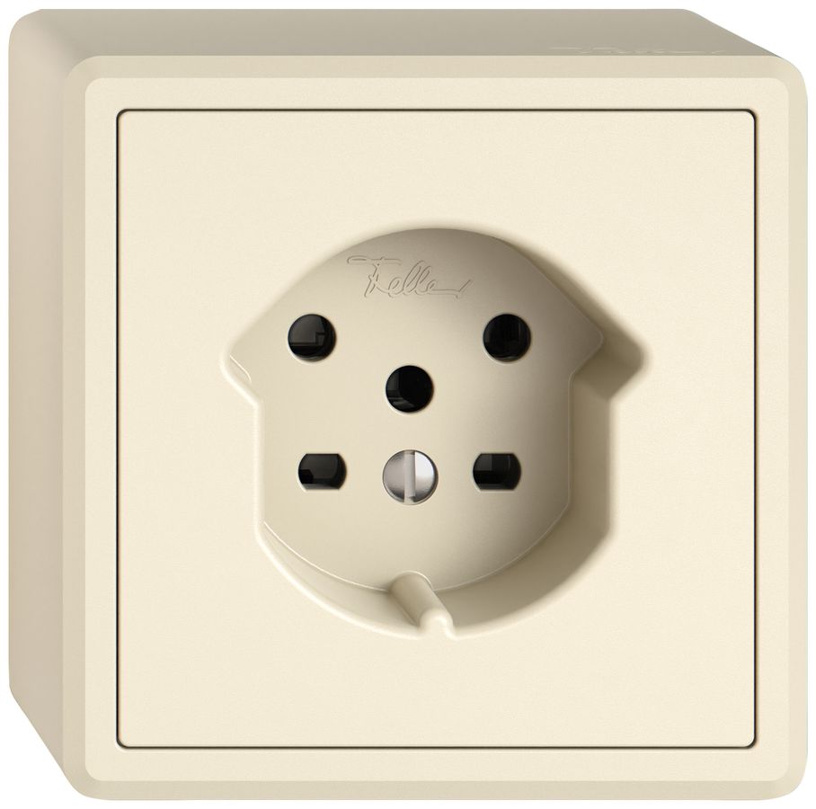 AP-Steckdose EDIZIO.liv SNAPFIX® 1×T15 cr