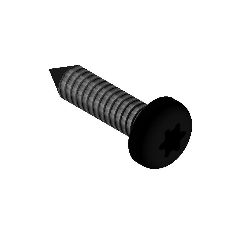 Blechschraube 4,8x19 schwarz TX25, TopFix 200 Einlegesystem