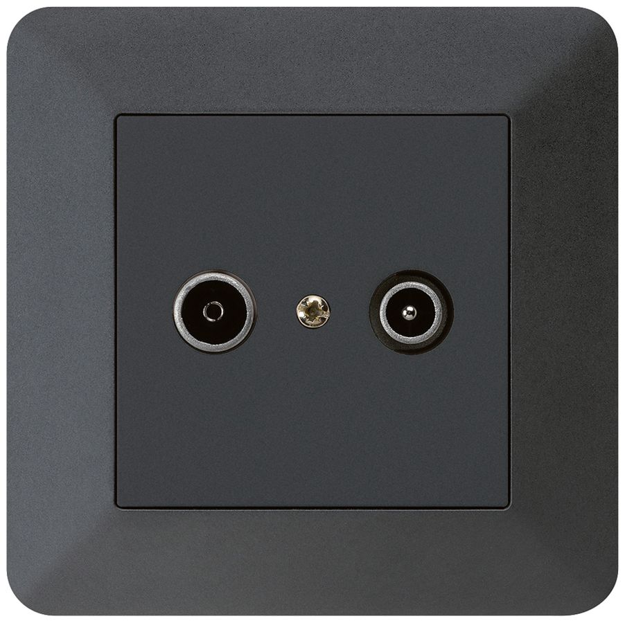 Prise de passage ENC kallysto.trend R/TV 19dB noir