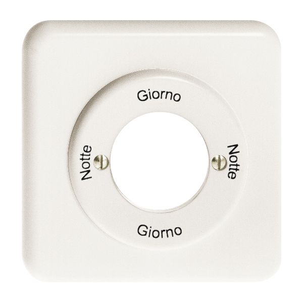 Kit front. Notte-Giorno-Notte-Giorno pour interr.rot.à clé blanc