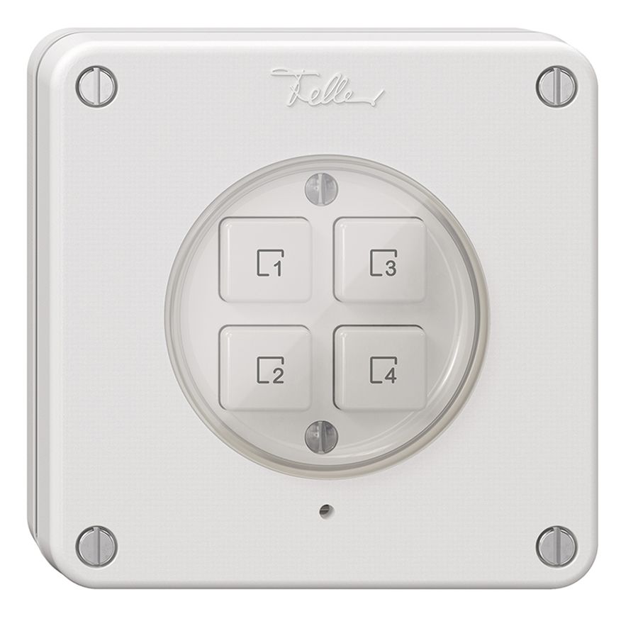 Poussoir scène ENC 4 scènes/4T NEVO Wiser blanc