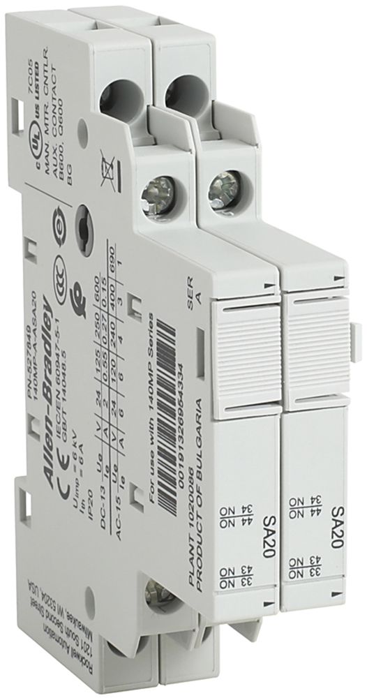 Hilfsschalter AB 140MP-A-ASA11 für 140MP, 1NO/1NC, Seitenanbau