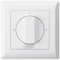 UP-Drehschalter kallysto.line 3/1L weiss mit Drehgriff