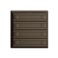 Pulsante INC KNX 4×EDIZIOdue coffee RGB senza LED con inserto carta