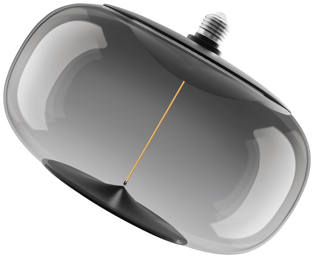 LED-Lampe Osram Vintage 1906 E27 12W 350lm 818 DIM Ø300×210mm Rauch