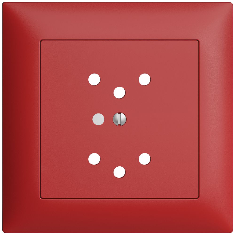 UP-Frontset EDIZIOdue berry 88×88mm 2×T12 mit Linse