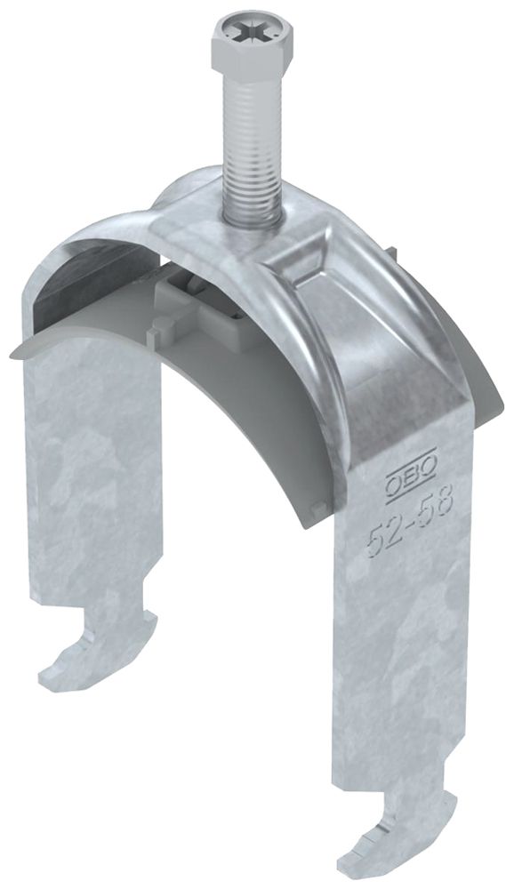 Fixation rapide BET 2056 pied à H mat.synthétique 52…58mm 1×câble acier Zn-ch-im