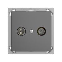 Prise TV-R ENC EDIZIOdue 11dB gris foncé à large bande 5…2000MHz, FMTE