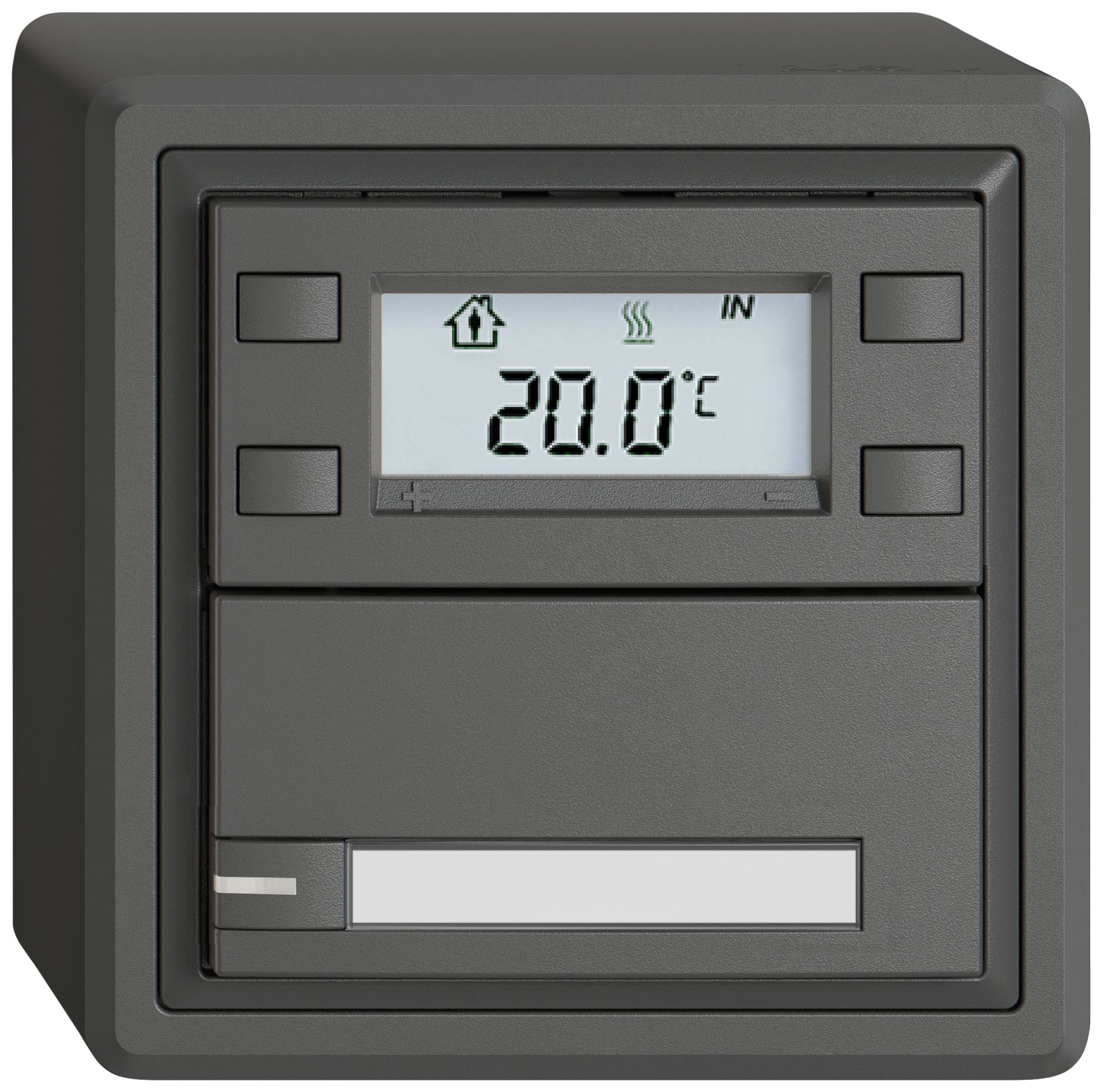 AP-RTH-Taster EDIZIO.liv SNAPFIX® m.RGB-LED Pap.1×Taste 1-Tbed.dgu