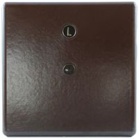 Steckdeckel Ammer 115×115mm braun