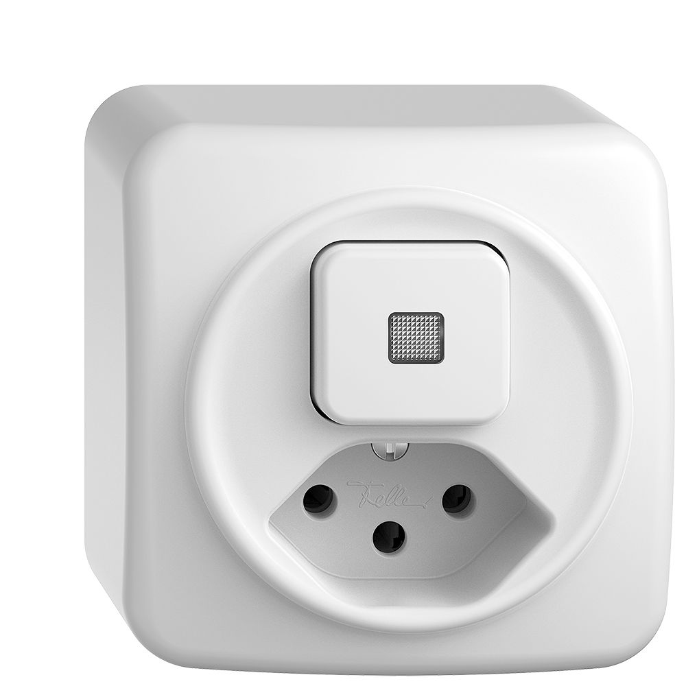 AP-Leuchtkombination 6/1L+T13 weiss LS STANDARDdue mit Linse, LED gelb