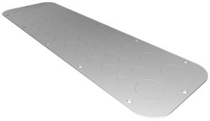 Flanschplatte Rittal AX, metrische Vorprägung, 534×149mm, Metall